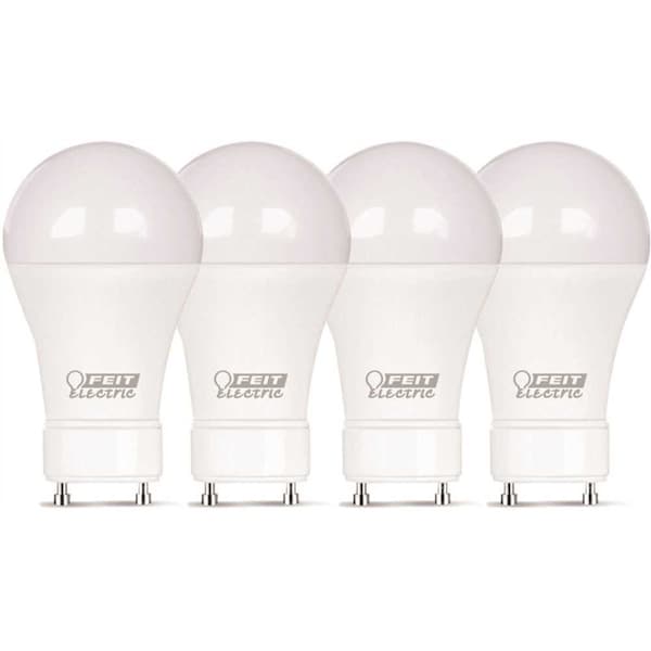 60W Equiv A19 GU24 Dimmable CEC Title 24 Compliant LED ENERGY STAR 90 CRI Bulb Soft White 2700K, 4PK